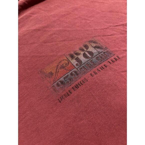 Ron Jon Surf Shop Grand Turk Tee XL Faded Distressed Maroon Graphic - Picture 4 of 6
